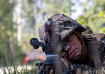 Logistics Officers Course students participate in a field exercise