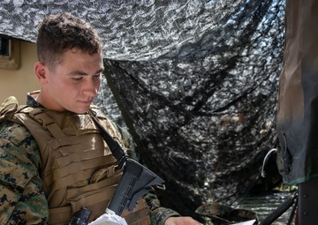 Logistics Officers Course students participate in a field exercise