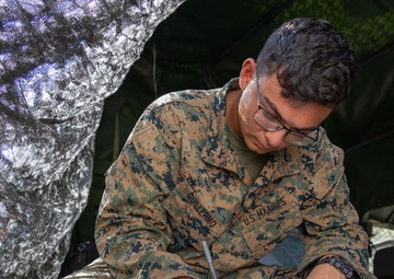 Logistics Officers Course students participate in a field exercise