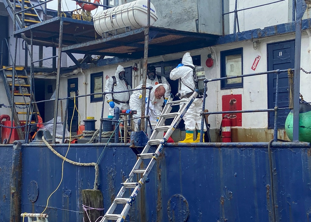 Coast Guard, partner agencies finish removal of oil and hazmat from fishing vessel