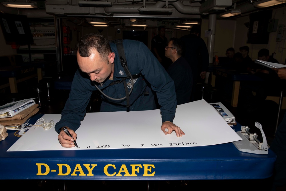 USS Normandy Commemorates 9/11