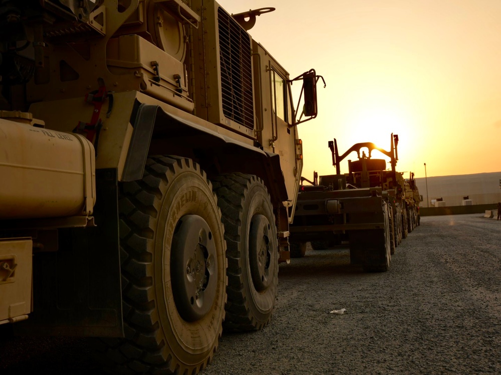 The 142nd Division Sustainment Support Battalion Rolls Out for Red Sands 23.2, a Joint Military Exercise