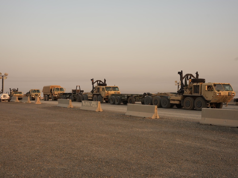 The 142nd Division Sustainment Support Battalion Rolls Out for Red Sands 23.2, a Joint Military Exercise