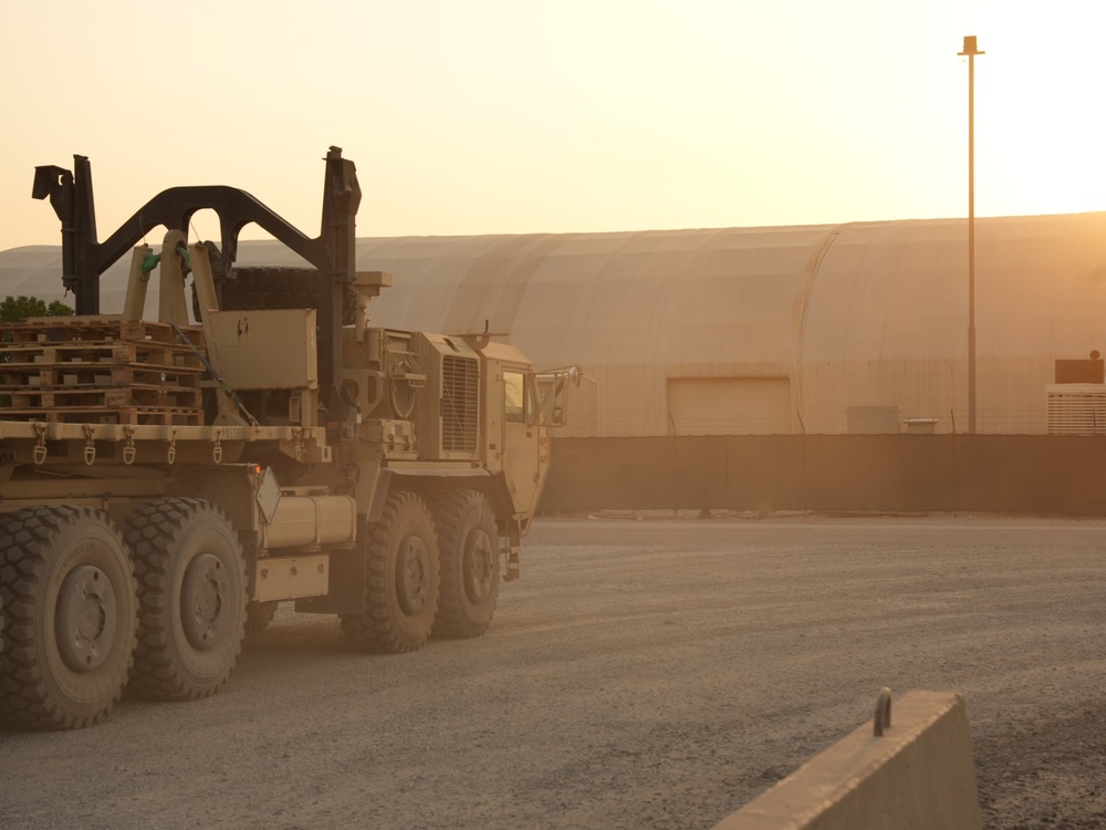 The 142nd Division Sustainment Support Battalion Rolls Out for Red Sands 23.2, a Joint Military Exercise