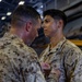 CLB 22 and BLT 1/6 Commanding Officers Visit Marines and Sailors Aboard USS Carter Hall