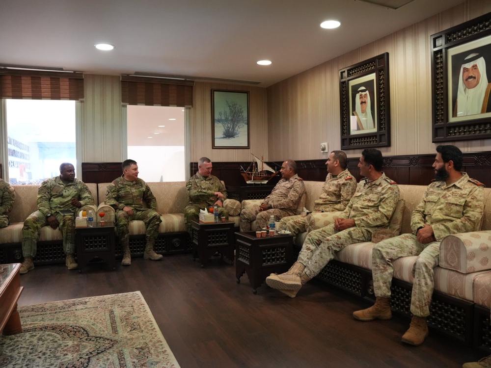 1st Theater Sustainment Command Team Visits Kuwait Naval Base