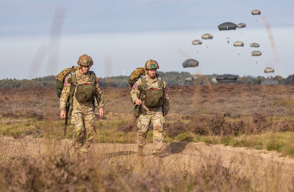82nd Airborne Division Paratroopers Participate in Falcon Leap 2023