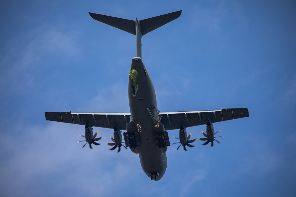 82nd Airborne Division Paratroopers Participate in Falcon Leap 2023