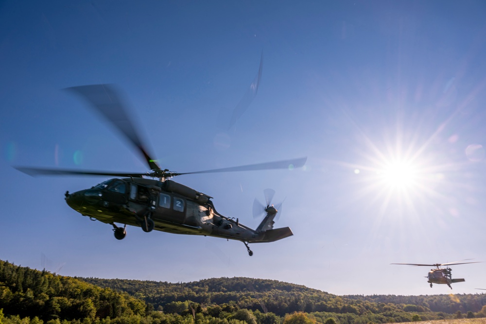 U.S. Army Soldiers conduct air assault mission at Saber Junction 23