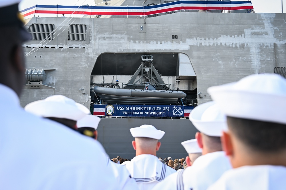 USS Marinette Commissions the Wright Way