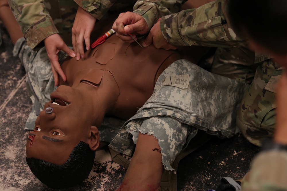 444th Medical Company Ground Ambulance train at Fort Indiantown Gap