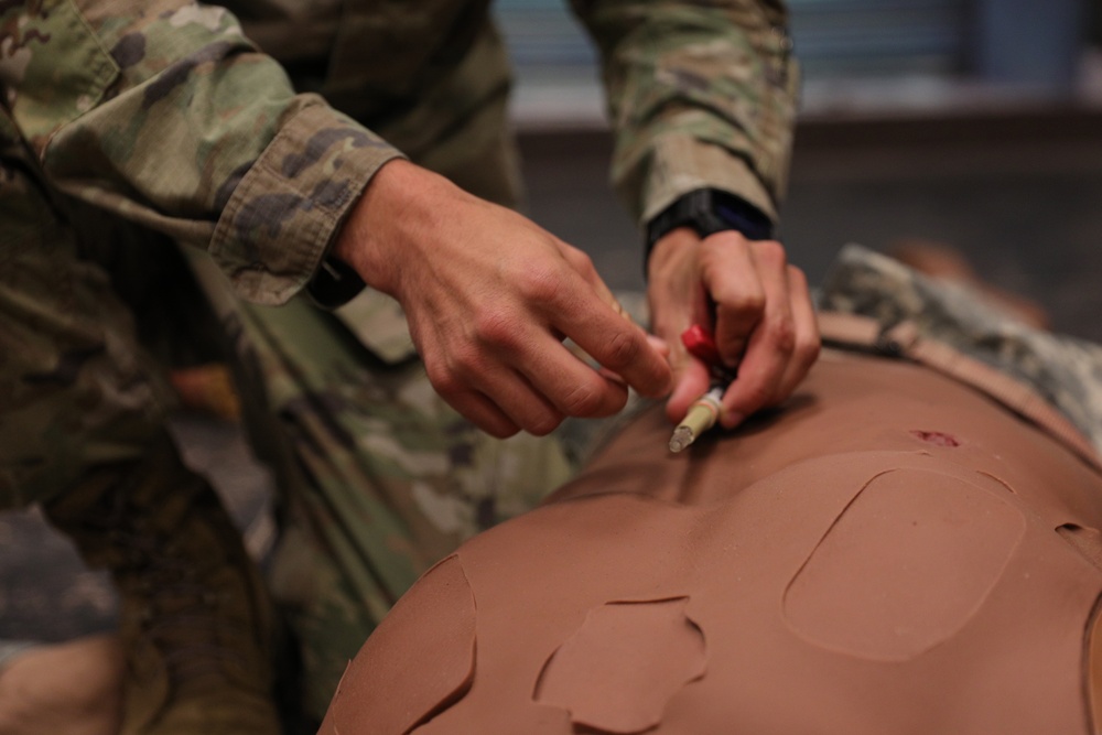 444th Medical Company Ground Ambulance train at Fort Indiantown Gap