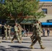 Fort Carson Mounted Color Guard and 4th Infantry Division Band March in Florence Pioneer Days Parade