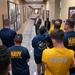 Sailors from NMCB 4 and the Navy Ceremonial Guard visit the Bishop's Storehouse for Salt Lake City Navy Week