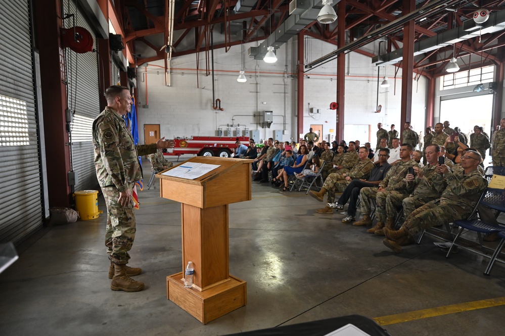 452 Air Mobility Wing Civil Engineering Squadron conducts Change of Command