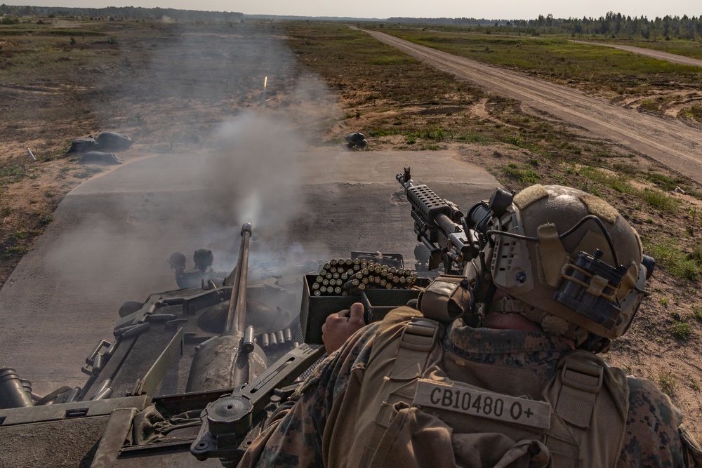 26th MEU(SOC)’s Bravo Command Element executes live-fire in Latvia