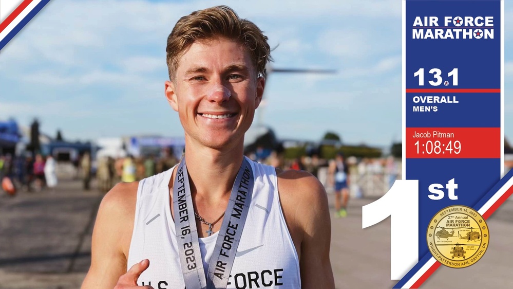 Pitman captures Air Force Marathon men's half-marathon title