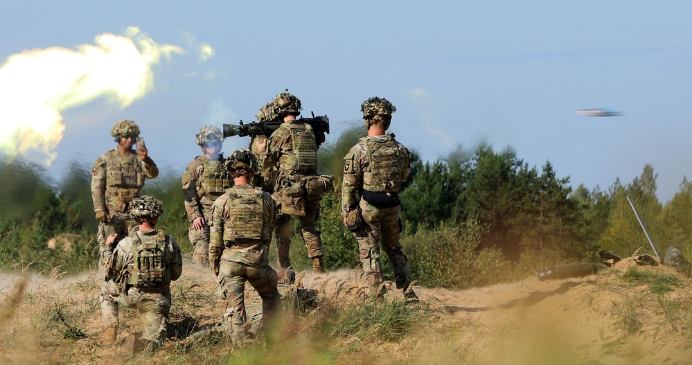 Task Force Marne infantrymen execute anti-tank weaponry training in Latvia