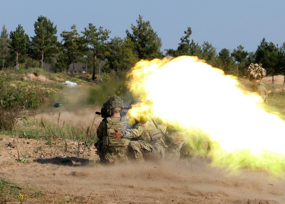 Task Force Marne infantrymen execute anti-tank weaponry training in Latvia