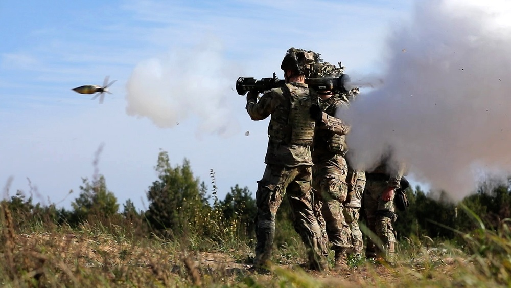 Task Force Marne infantrymen execute anti-tank weaponry training in Latvia