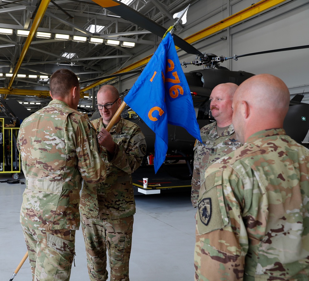 Charlie Co. 1-376th Welcomes Maj. Lowe