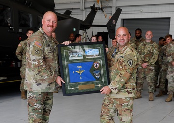Charlie Co. 1-376th Welcomes Maj. Lowe