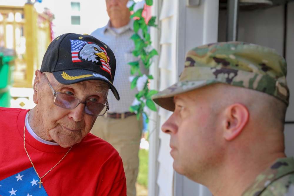 Curtis Outen turns 102 years old.