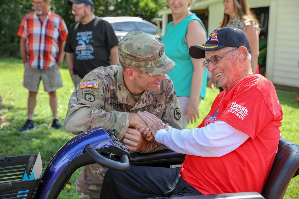 Curtis Outen turns 102 years old.