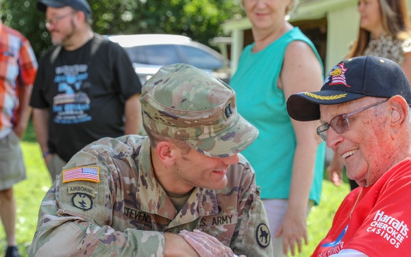 Curtis Outen turns 102 years old.