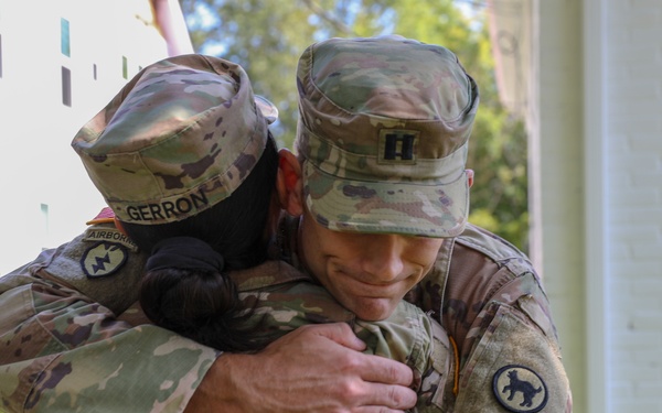 U.S. Army Capt. Stevens receives the Army Achievement Award