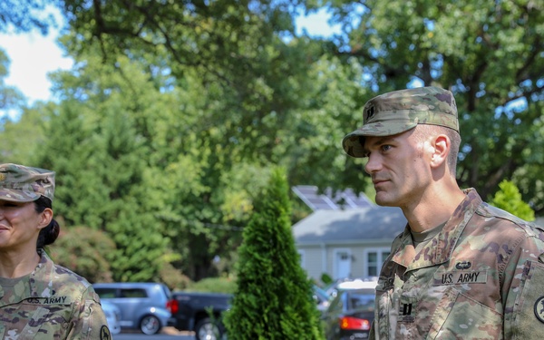U.S. Army Capt. Stevens receives the Army Achievement Award