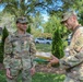 U.S. Army Capt. Stevens receives his farewell present