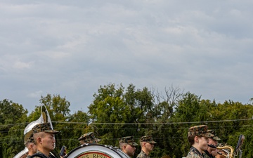 Marine Forces Reserve Band Perform for Retirement Ceremony during Fall Tour