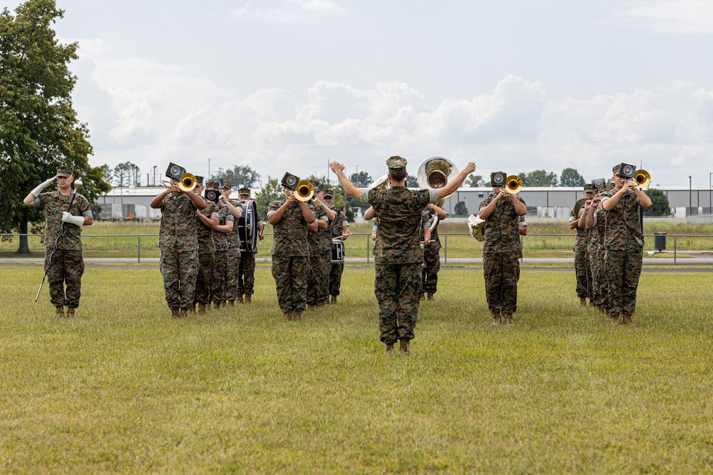 Marine Forces Reserve Band Perform for Retirement Ceremony during Fall Tour