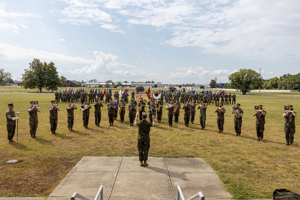 Marine Forces Reserve Band Perform for Retirement Ceremony during Fall Tour