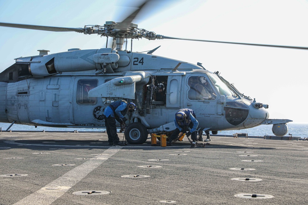 USS Carter Hall Flight Operations