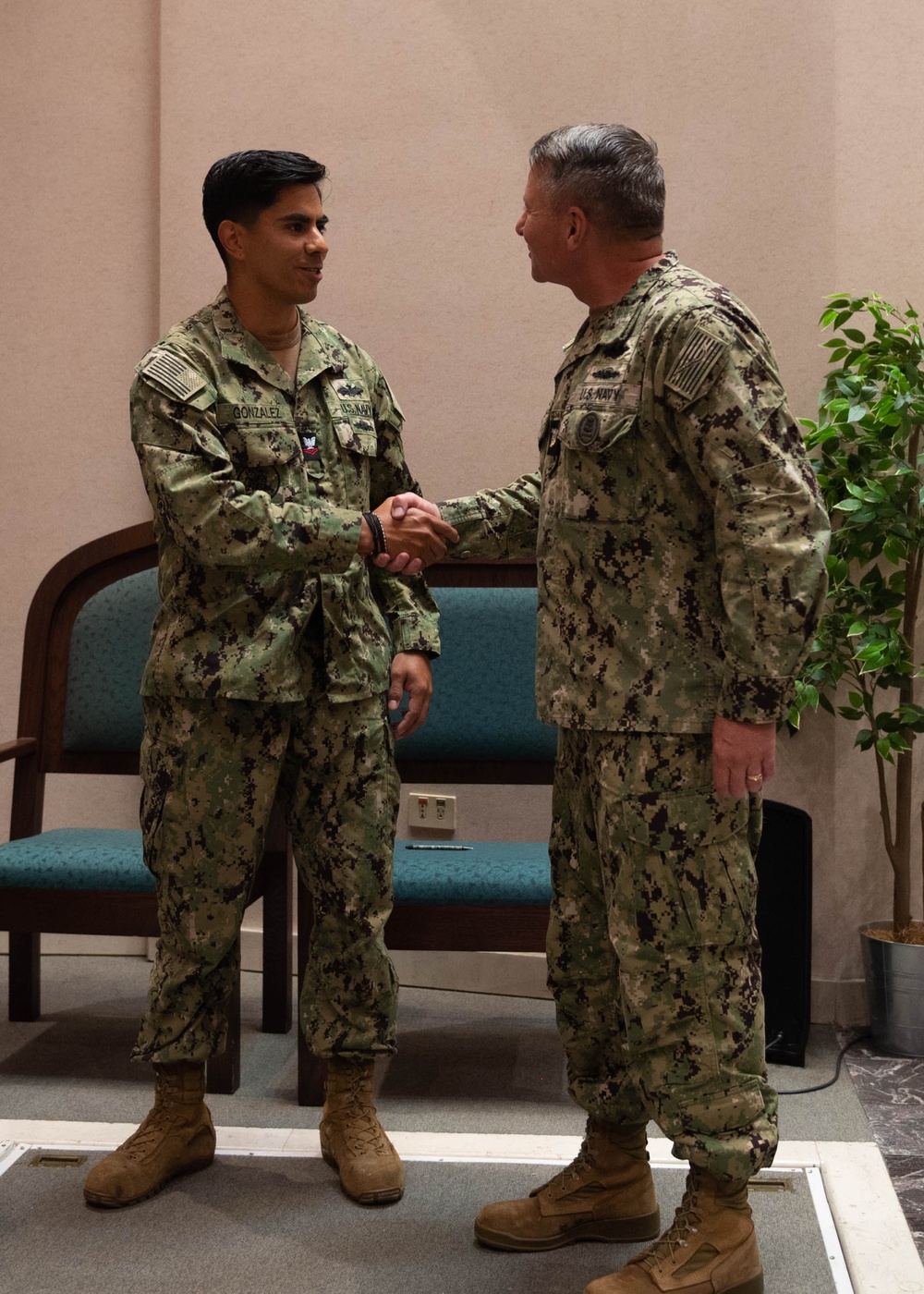 NAVFAC EURAFCENT Coin Presentation