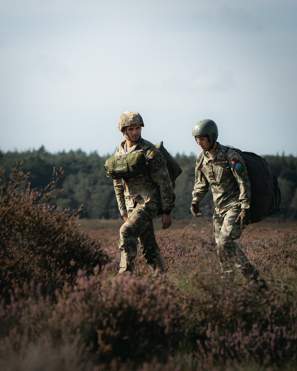 Sky Soldiers Jump Alongside Allied Paratroopers During Exercise Falcon Leap 23