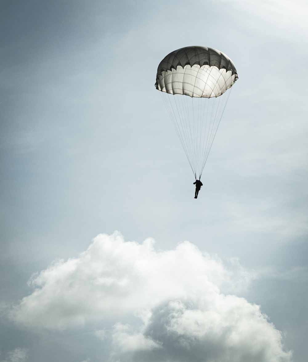 Sky Soldiers Jump Alongside Allied Paratroopers During Exercise Falcon Leap 23