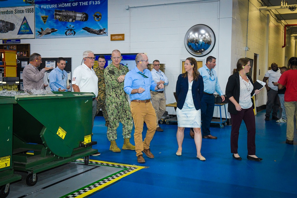 Deputy Assistant Secretary of the Navy for Sustainment Visits Fleet Readiness Center Southeast