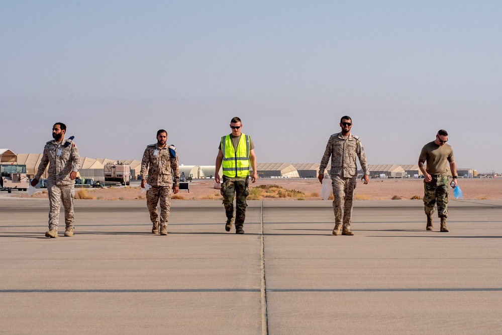 USAF and RSAF partner for FOD Walk