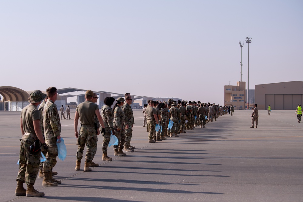 USAF and RSAF partner for FOD Walk