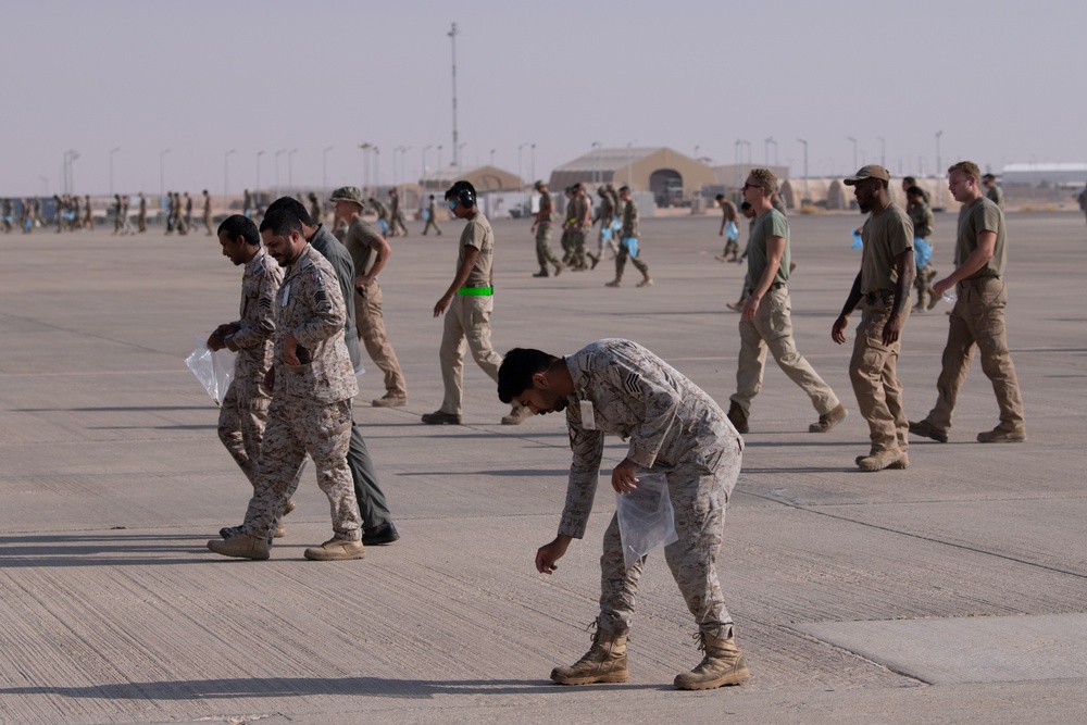 USAF and RSAF partner for FOD Walk