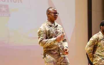 Army truck operator and leader acts in suicide prevention production to raise awareness and reduce the stigma