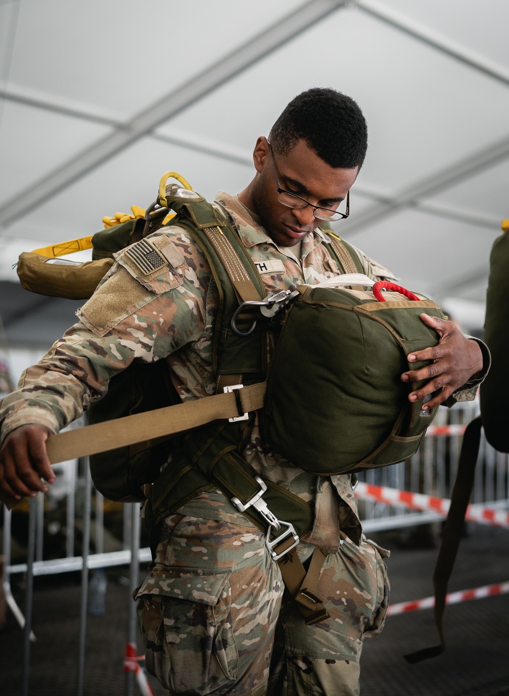 Sky Soldiers Trade Parachutes With Allied Paratroopers During Exercise Falcon Leap