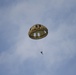 Paratroopers prepares to land during Falcon Leap