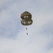 Paratroopers prepares to land during Falcon Leap