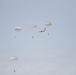 Paratroopers prepare to land during Falcon Leap