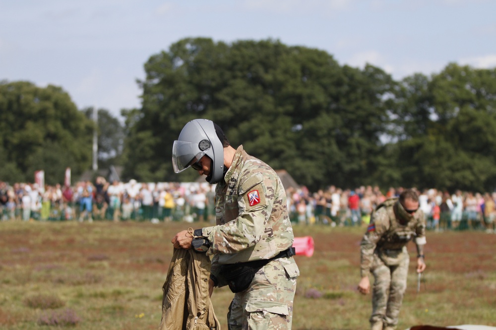 Chief Warrant Officer Eric Madera after successful completion of a military free fall