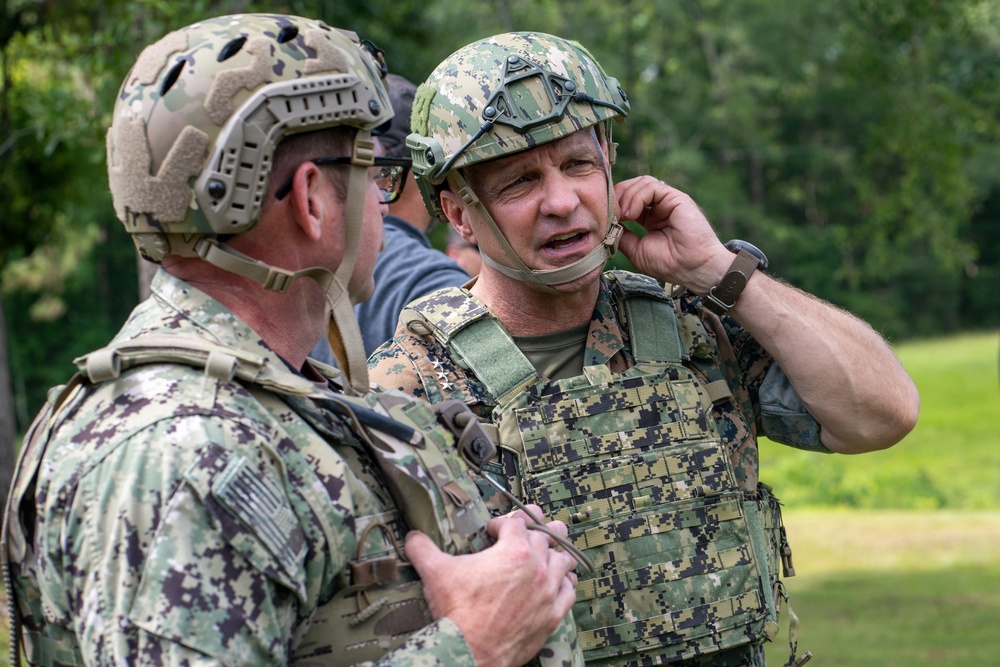 Lt. Gen. Bellon Visits Naval Small Craft Instruction and Technical Training School